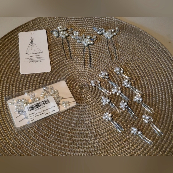 Bridal Hair Pins - Picture 1 of 7